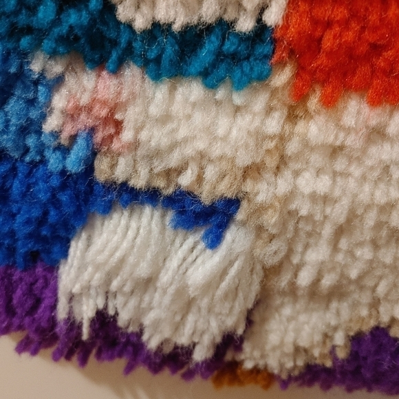 VINTAGE Rainbow Kitty Rug/Hanging - Picture 6 of 7